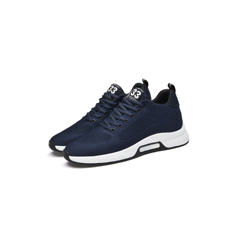 Dunkelblaue Sportschuhe Herren, atmungsaktiv, rutschfest, modisch, bequem, Sneakers.
