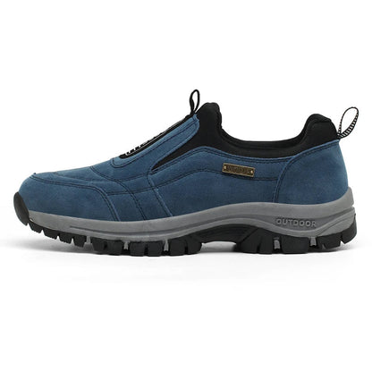 Blauer Outdoor-Slipper für Herren, rutschfeste Sohle, wasserdicht, atmungsaktiv, Wanderschuh.