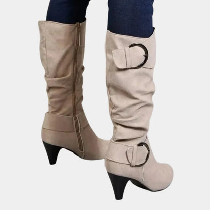 Warme elegante Frauen-Kniehohe Stiefel für den Winter