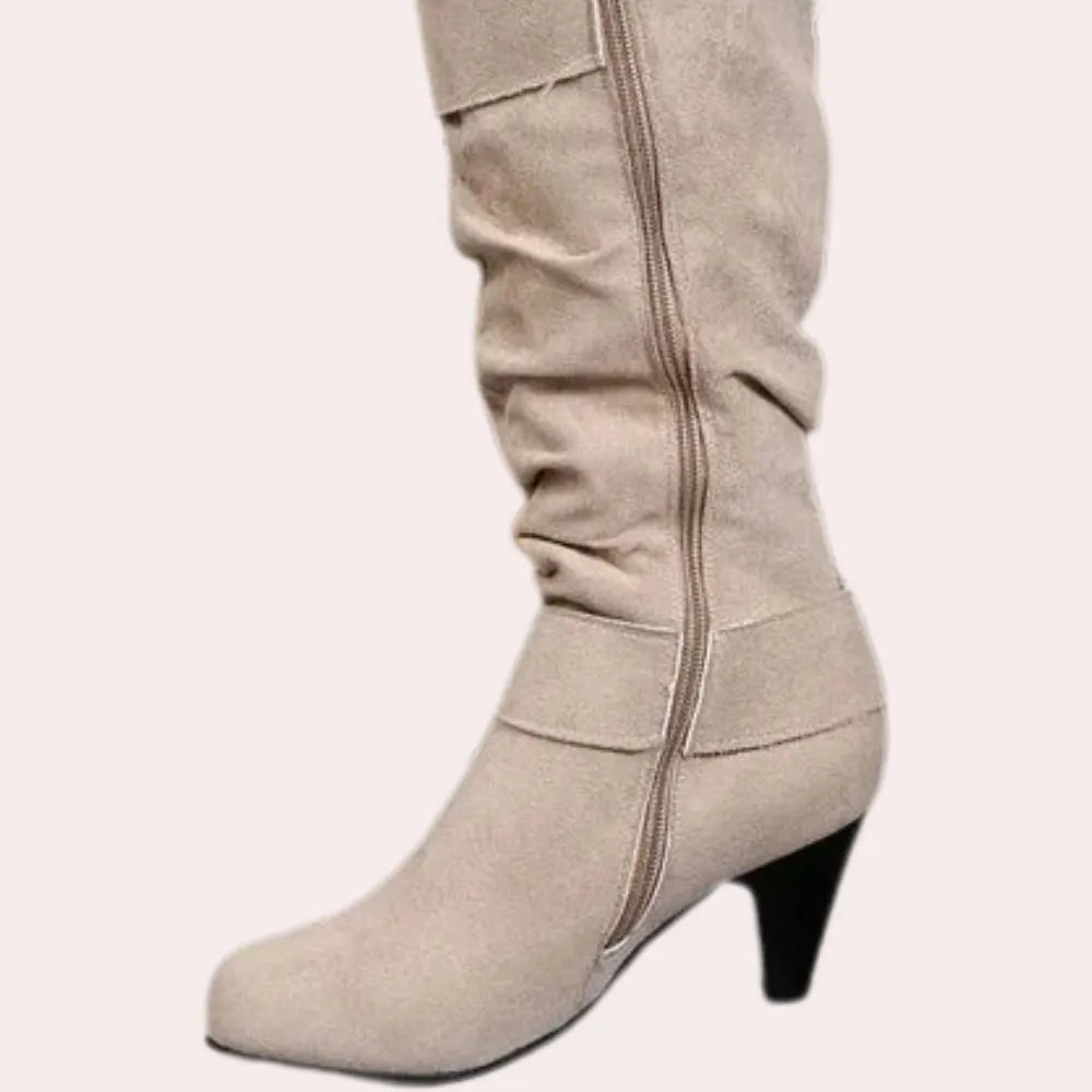 Warme elegante Frauen-Kniehohe Stiefel für den Winter
