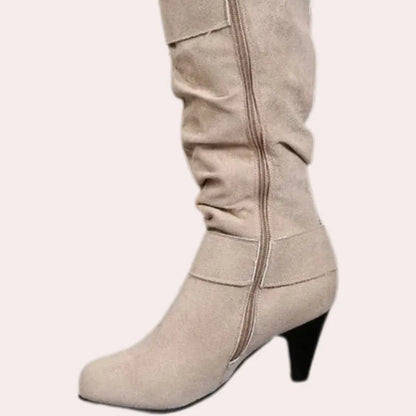 Warme elegante Frauen-Kniehohe Stiefel für den Winter