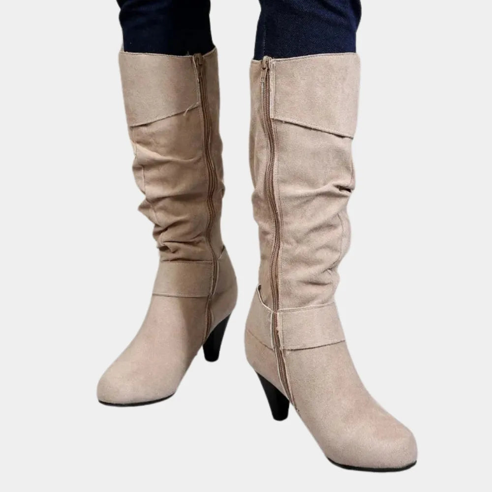 Warme elegante Frauen-Kniehohe Stiefel für den Winter